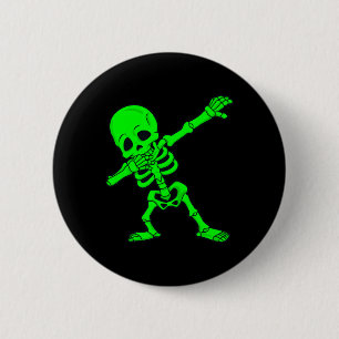 Halloween Dabbing Skeleton Boys Girls Kids Dab 1 6 Cm Round Badge