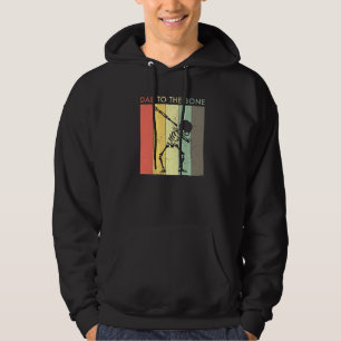 Halloween Dabbing Skeleton Retro Vintage Hoodie