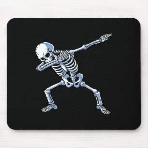 Halloween Dabbing Skeleton Skull Rib Cage Dab Danc Mouse Pad