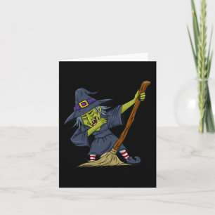 Halloween Dabbing Witch Fun Boys Girls Kids Dab Card