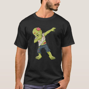Halloween Dabbing Zombie Funny Boys Girls Kids Dab T-Shirt