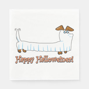 Halloween Dachschund Ghost Napkin