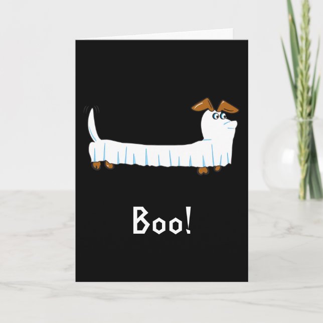 Halloween Dachshund Card (Front)