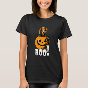 Halloween Dachshund Dog Halloween Pumpkin Boo T-Shirt