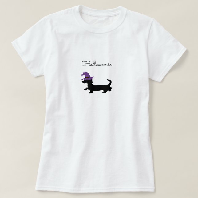 Halloween Dachshund Shirt (Design Front)