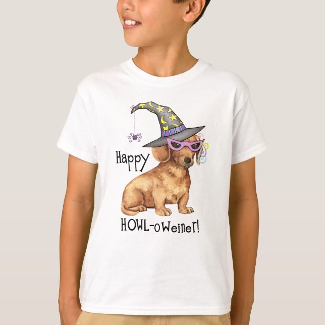 Halloween Dachshund T-Shirt (Front)