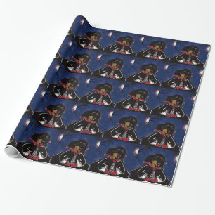 Halloween Dachshund Wrapping Paper