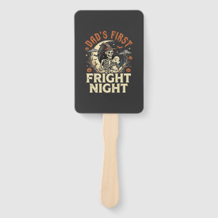 Halloween Dad First Fright Night Hand Fan
