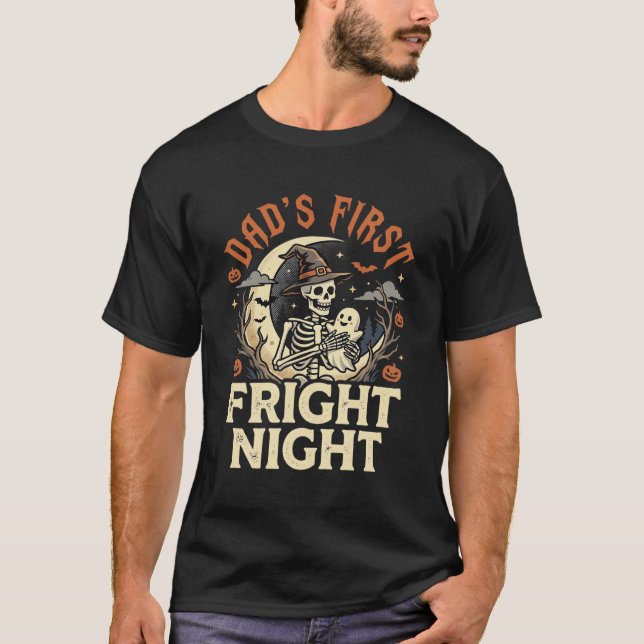 Halloween Dad First Fright Night T-Shirt (Front)
