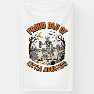 Halloween Dad Little Monsters Night Banner