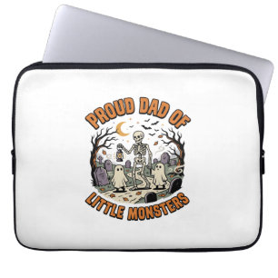 Halloween Dad Little Monsters Night Laptop Sleeve