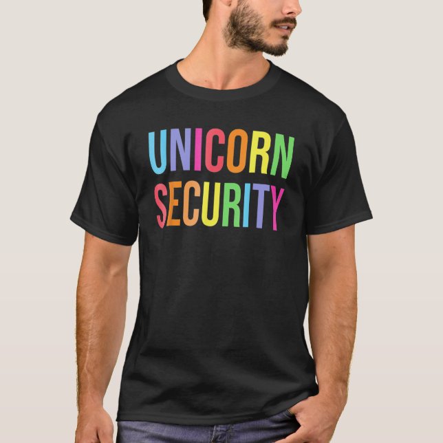 Halloween Dad Mom Daughter Adult Costume Unicorn S T-Shirt (Front)