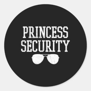 Halloween Dad Mum Daughter Adult Costume Princess Classic Round Sticker