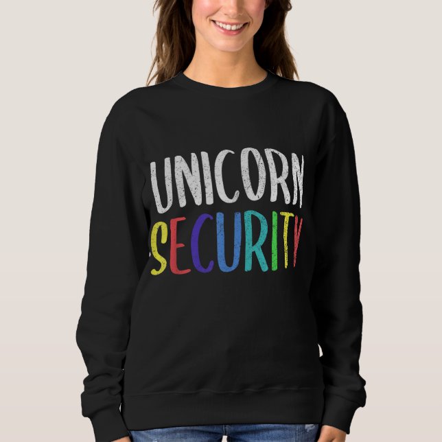Halloween Dad Mum Daughter Adult Costume, Unicorn  Sweatshirt (Front)