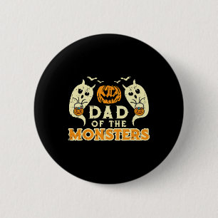 Halloween Dad Of Monsters Funny Family Costume Pap 6 Cm Round Badge
