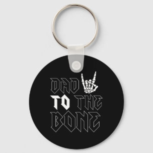 Halloween Dad To The Bone Funny Skeleton Fathers D Key Ring