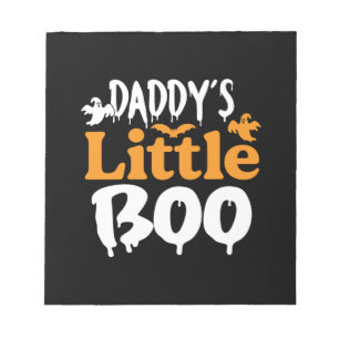 Halloween Daddy Little Boo Birthday Notepad