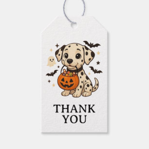 Halloween Dalmatian Dog Trick or Treat Party Gift Tags