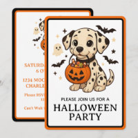 Halloween Dalmatian Dog Trick or Treat Party