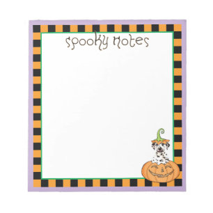 Halloween Dalmatian Notepad