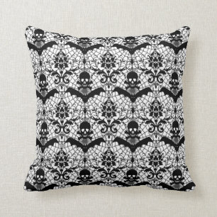 Halloween Damask Cushion