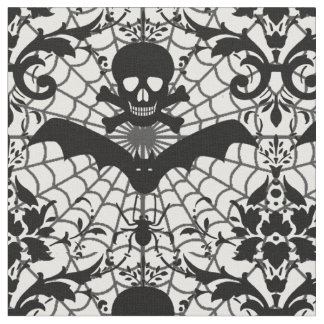 Halloween Damask Fabric