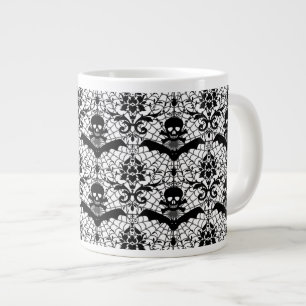 Halloween Damask Large Coffee Mug