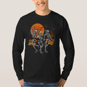 Halloween Dance Of Death Macabre Skeleton Dancing T-Shirt
