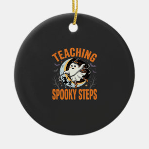 Halloween Dance Teacher Spooky Steps Ceramic Tree Decoration