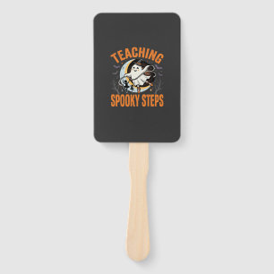 Halloween Dance Teacher Spooky Steps Hand Fan
