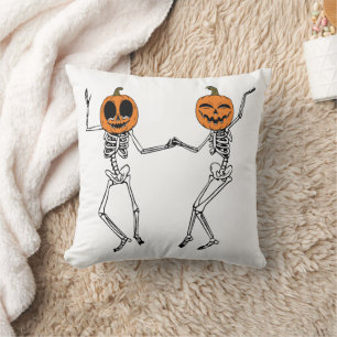 Halloween Dancing Skeleton Cushion