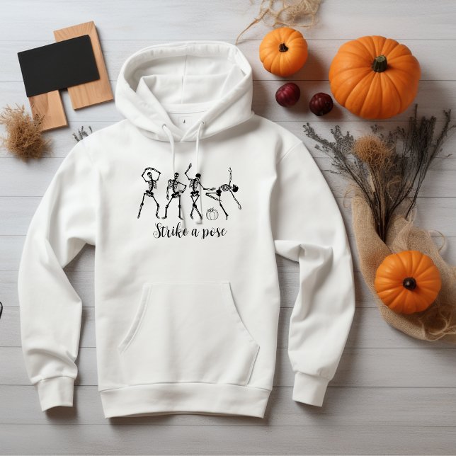 Halloween Dancing Skeleton Strike A Pose Funny Hoodie (Creator Uploaded)