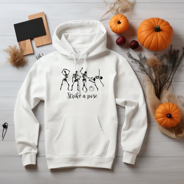 Halloween Dancing Skeleton Strike A Pose Funny Hoodie (Creator Uploaded)