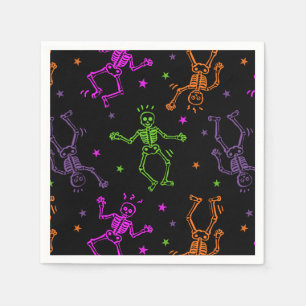 Halloween Dancing Skeletons Napkin