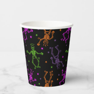 Halloween Dancing Skeletons Paper Cups