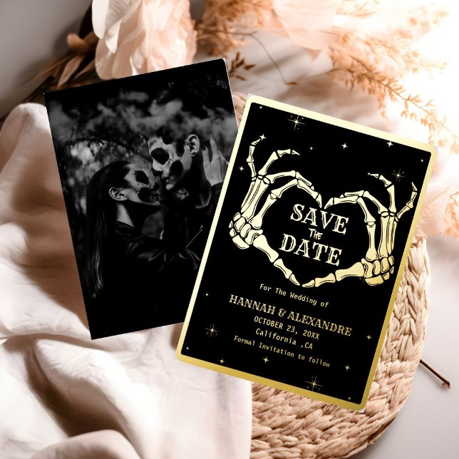 Halloween Dark Moody Gothic Wedding Save The Date (Creator Uploaded)