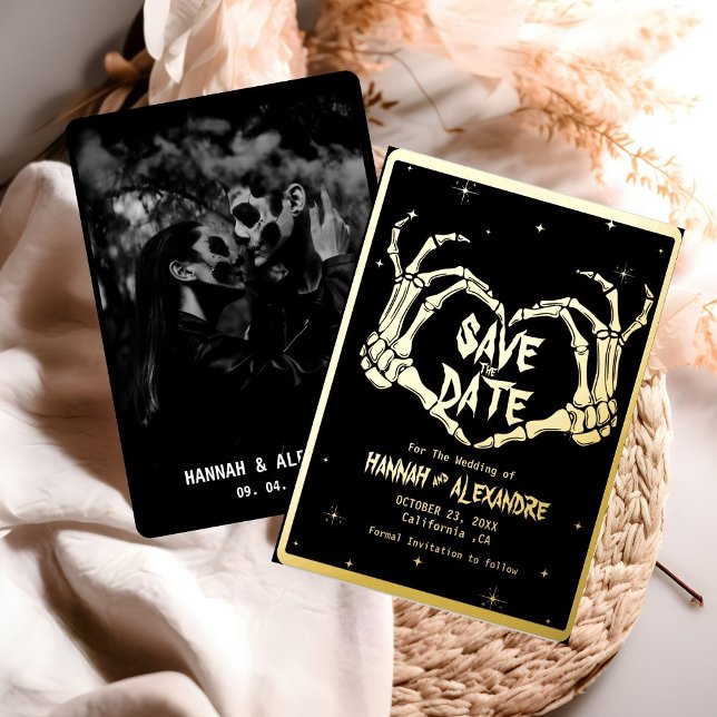 Halloween Dark Moody Gothic Wedding Save The Date (Creator Uploaded)