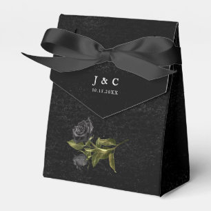 Halloween Dark Rose Wedding Favour Box