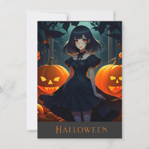 HALLOWEEN DARK VAMPIRE PRINCESS INVITATION