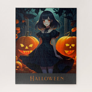 HALLOWEEN DARK VAMPIRE PRINCESS JIGSAW PUZZLE