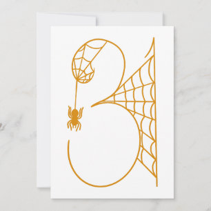 Halloween Day 31 Spider Webs Invitation