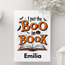 Halloween Day Custom Name Notebook For Writers