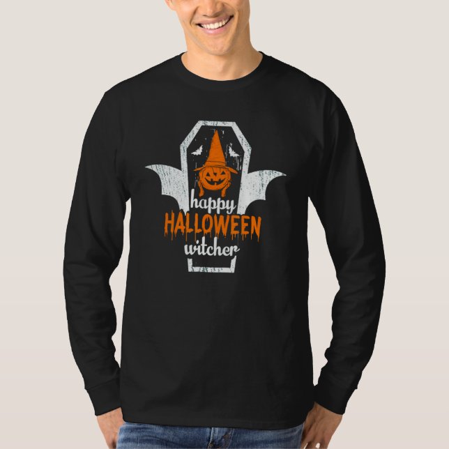 Halloween Day Happy Halloween Witcher T-Shirt (Front)