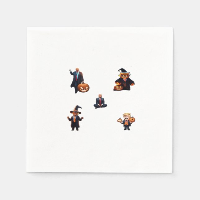 Halloween Day - Trumpkin Classic Napkin (Front)