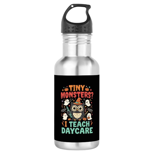 Halloween Daycare Teacher Tiny Monsters 532 Ml Water Bottle (Front)