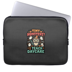 Halloween Daycare Teacher Tiny Monsters Laptop Sleeve
