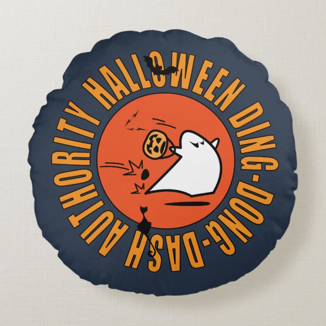 Halloween DDD authority emblem Throw Pillow (Front)