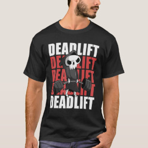 Halloween Dead Lift Reaper Gym Workout Costume T-Shirt