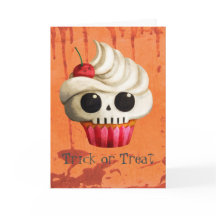 Halloween Deadly Skull Cupcake
