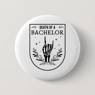 Halloween Death Of Bachelor Groom Groomsman Gothic 6 Cm Round Badge
